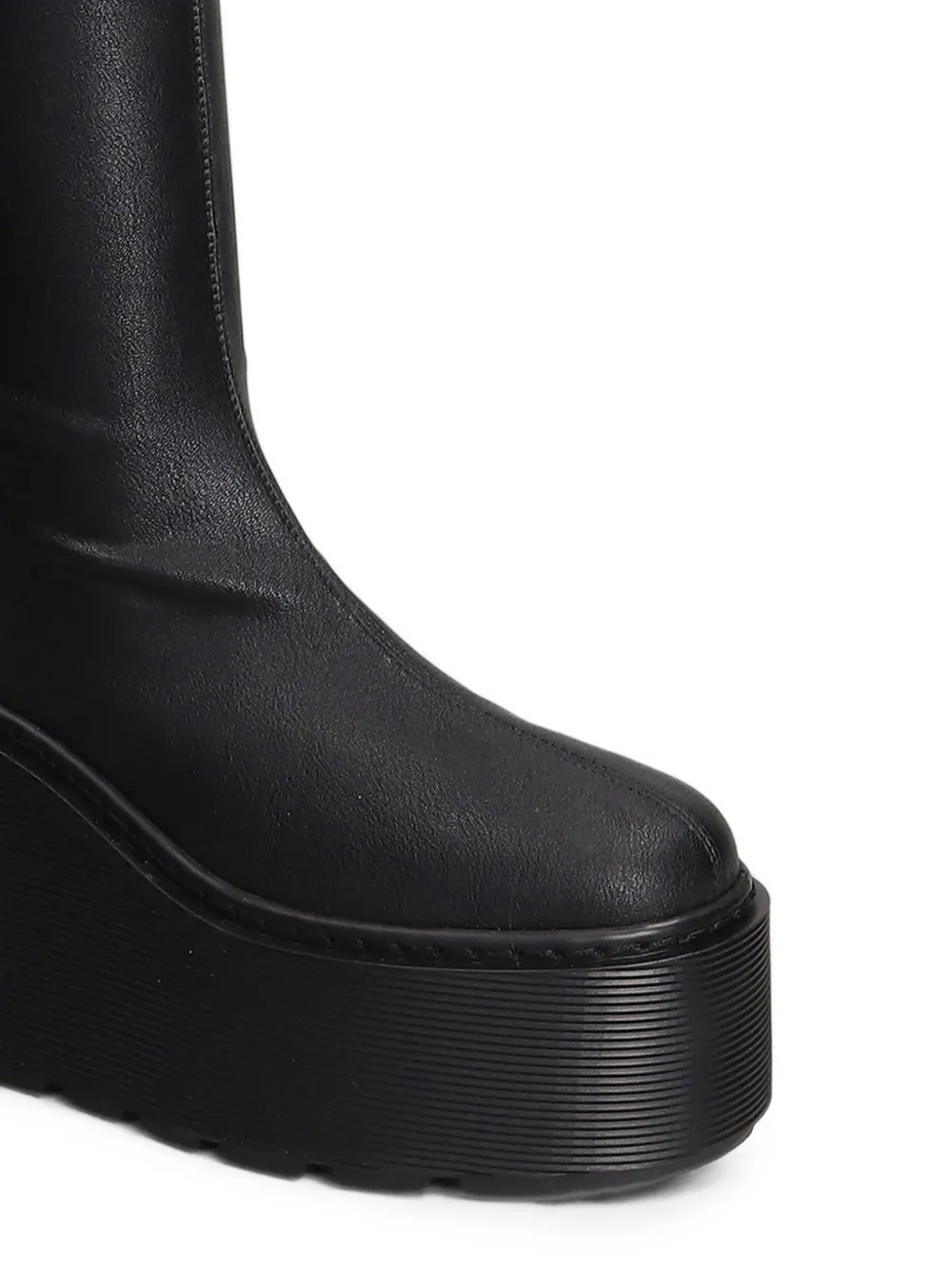 Vic Matie platform over-the-knee boots Zwart