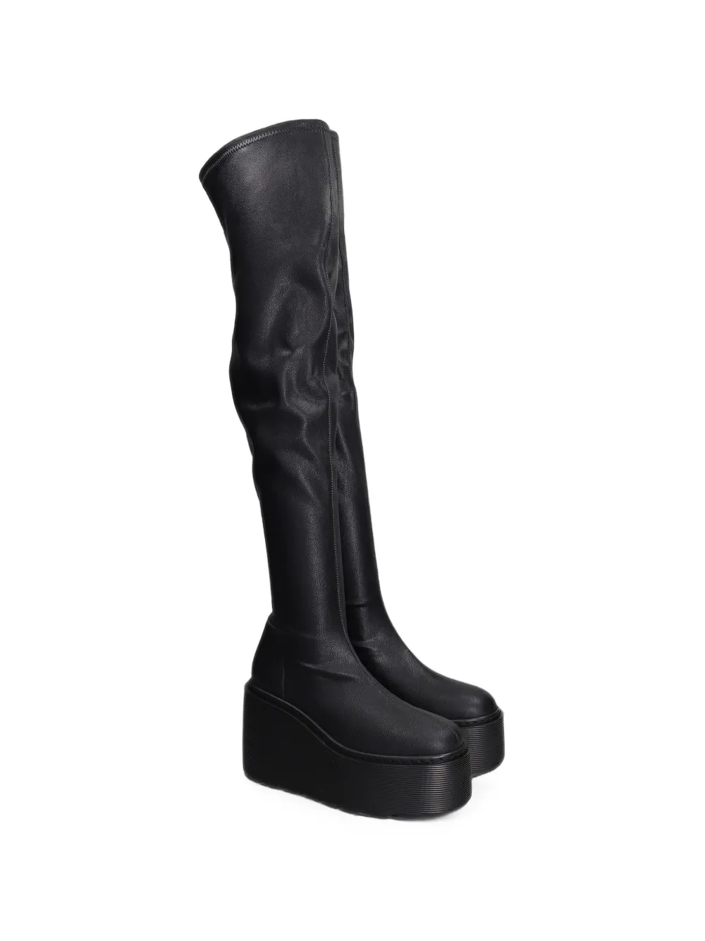 Vic Matie platform over-the-knee boots Zwart