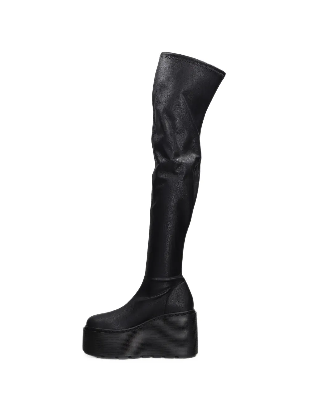Vic Matie platform over-the-knee boots Zwart