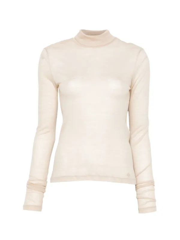 Jacob Cohën High-neck Slim-fit Sweater in Neutrals