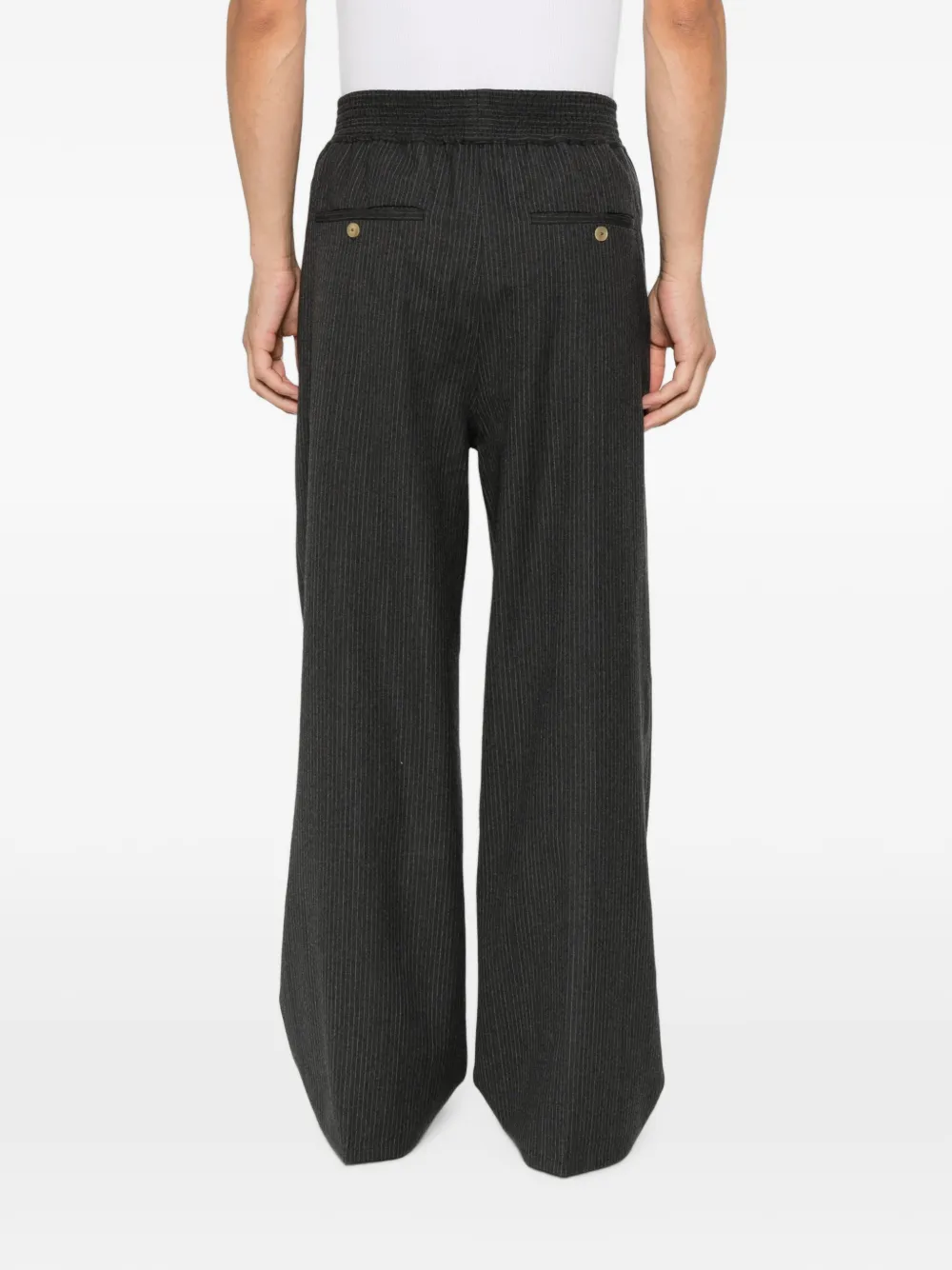 Jacquemus Miami broek met krijtstreep Grijs