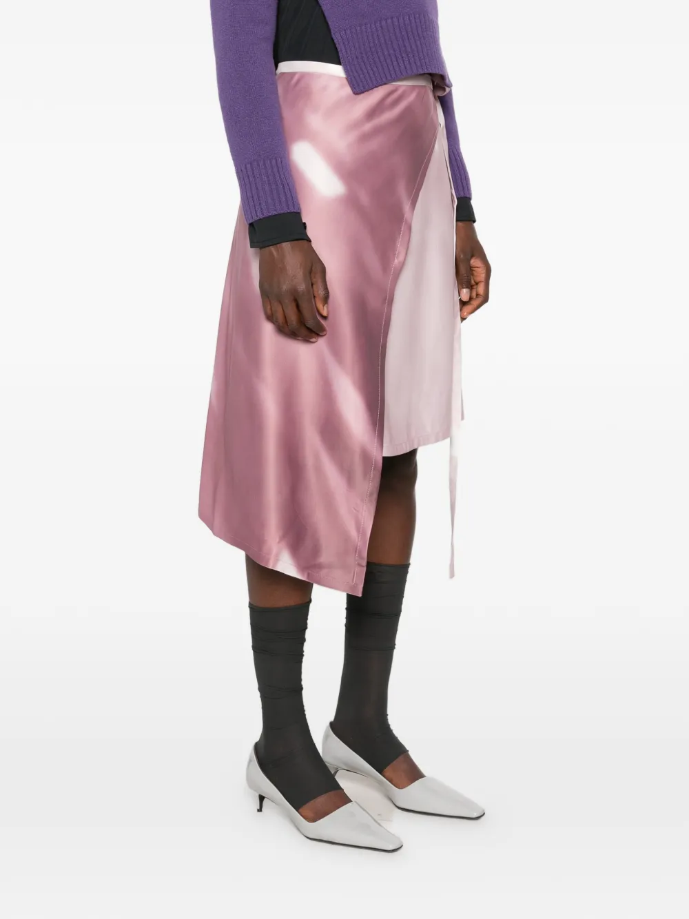 Julie Kegels Strapped asymmetrische mini-rok Roze