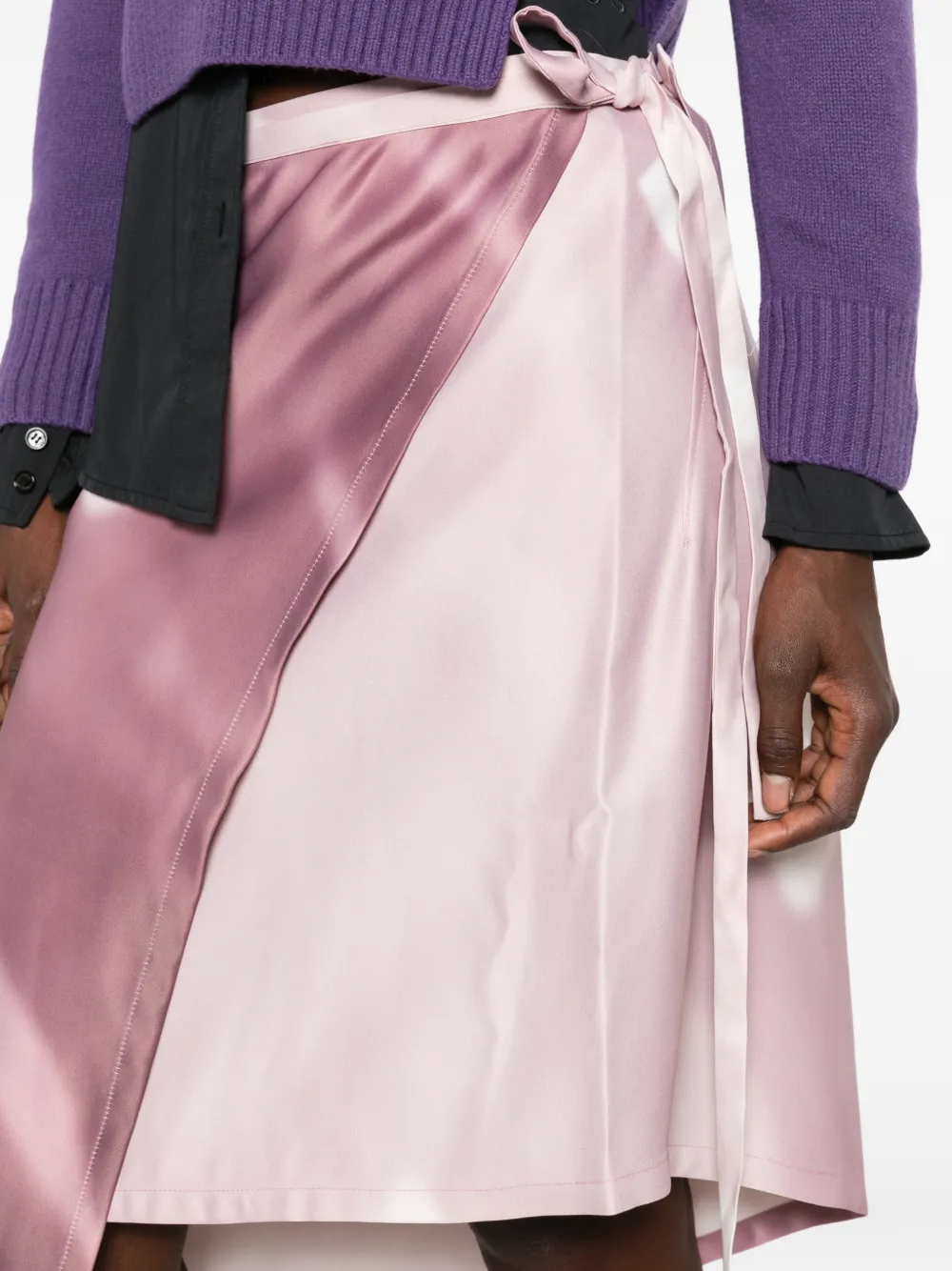 Julie Kegels Strapped asymmetrische mini-rok Roze