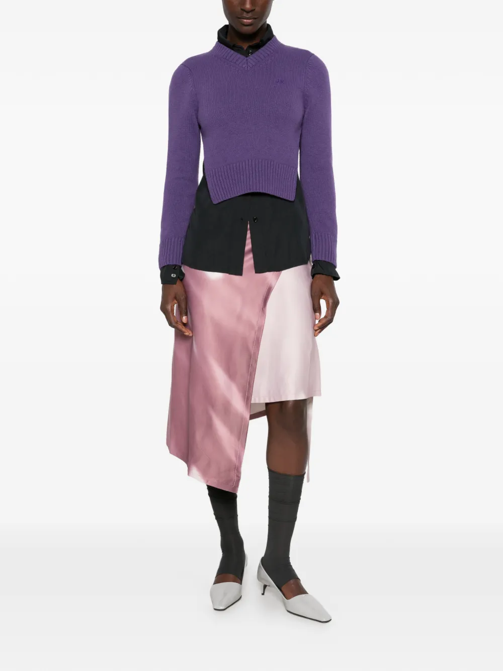 Julie Kegels Strapped asymmetrische mini-rok Roze