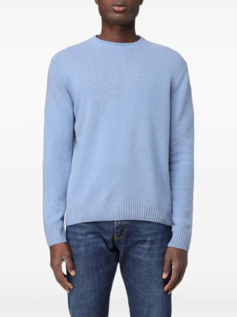  XC crew-neck ribbed-trim sweater