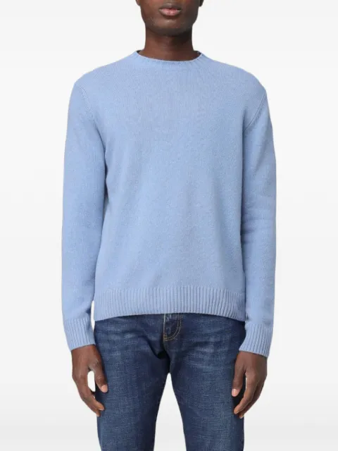  XC crew-neck ribbed-trim sweater