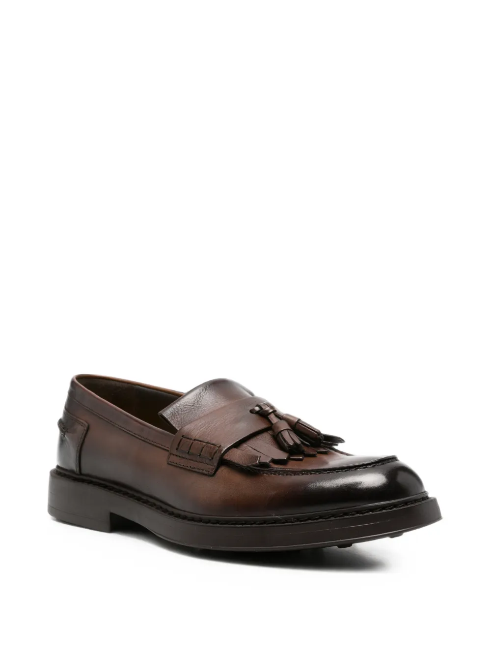 Doucal's tassel-detail kiltie loafers Bruin