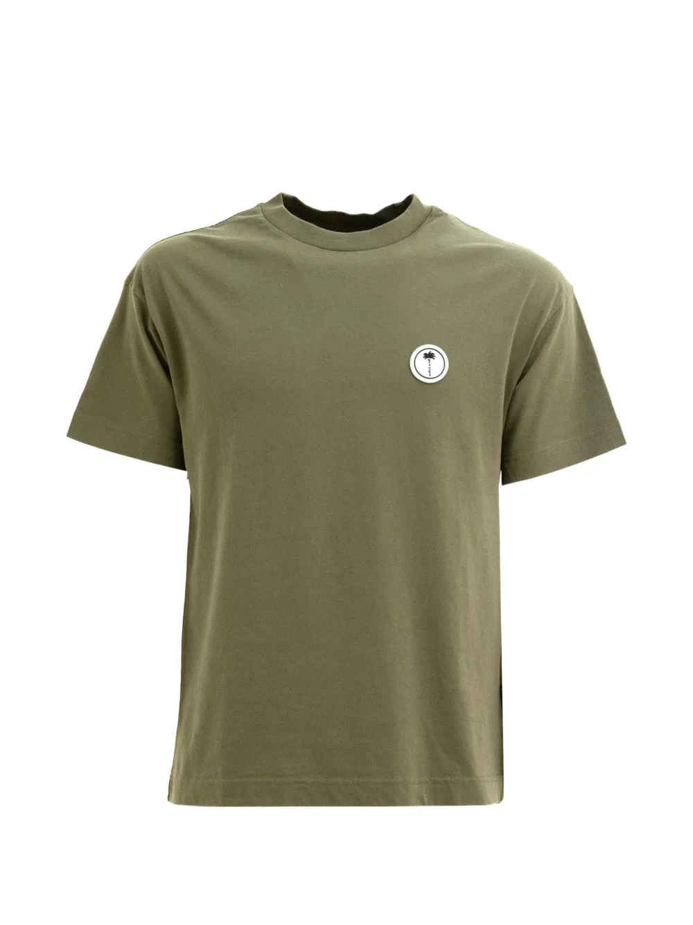 Palm Angels logo-patch T-shirt - Verde
