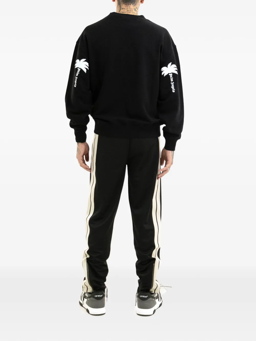 Palm Angels Katoenen trui Zwart