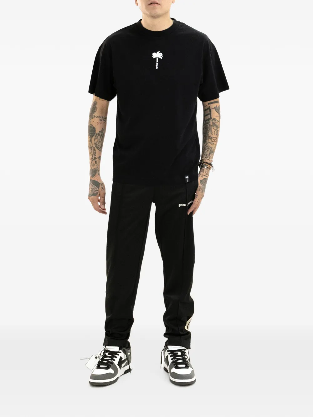 Palm Angels Katoenen T-shirt Zwart