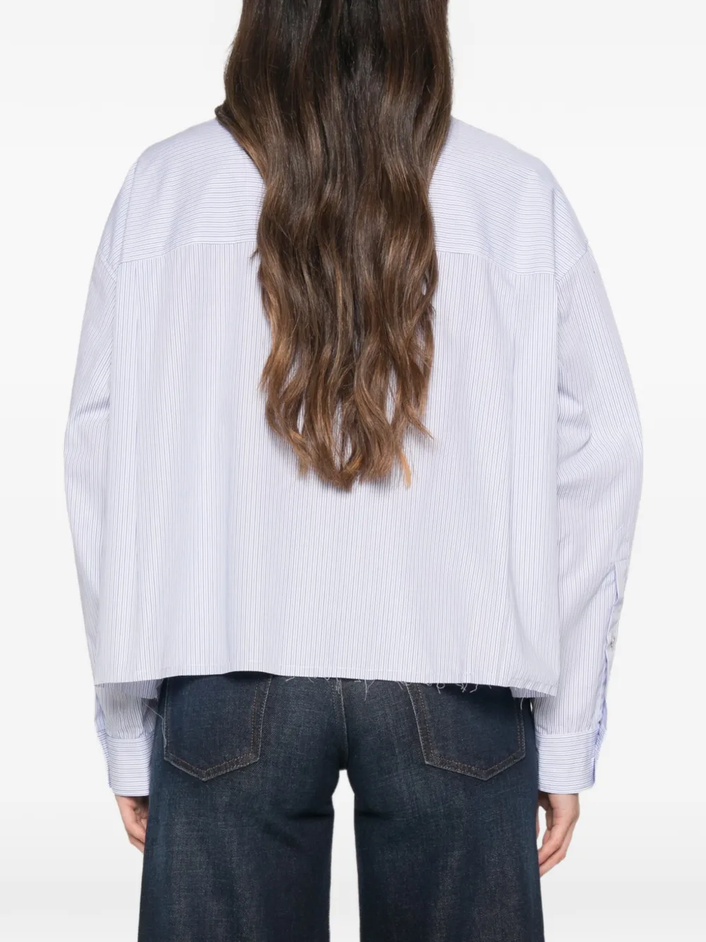 Nine In The Morning Gestreept blouse Blauw
