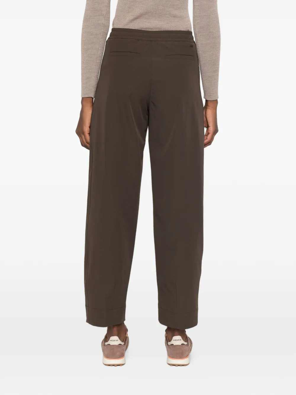 Herno Broek met elastische tailleband Bruin