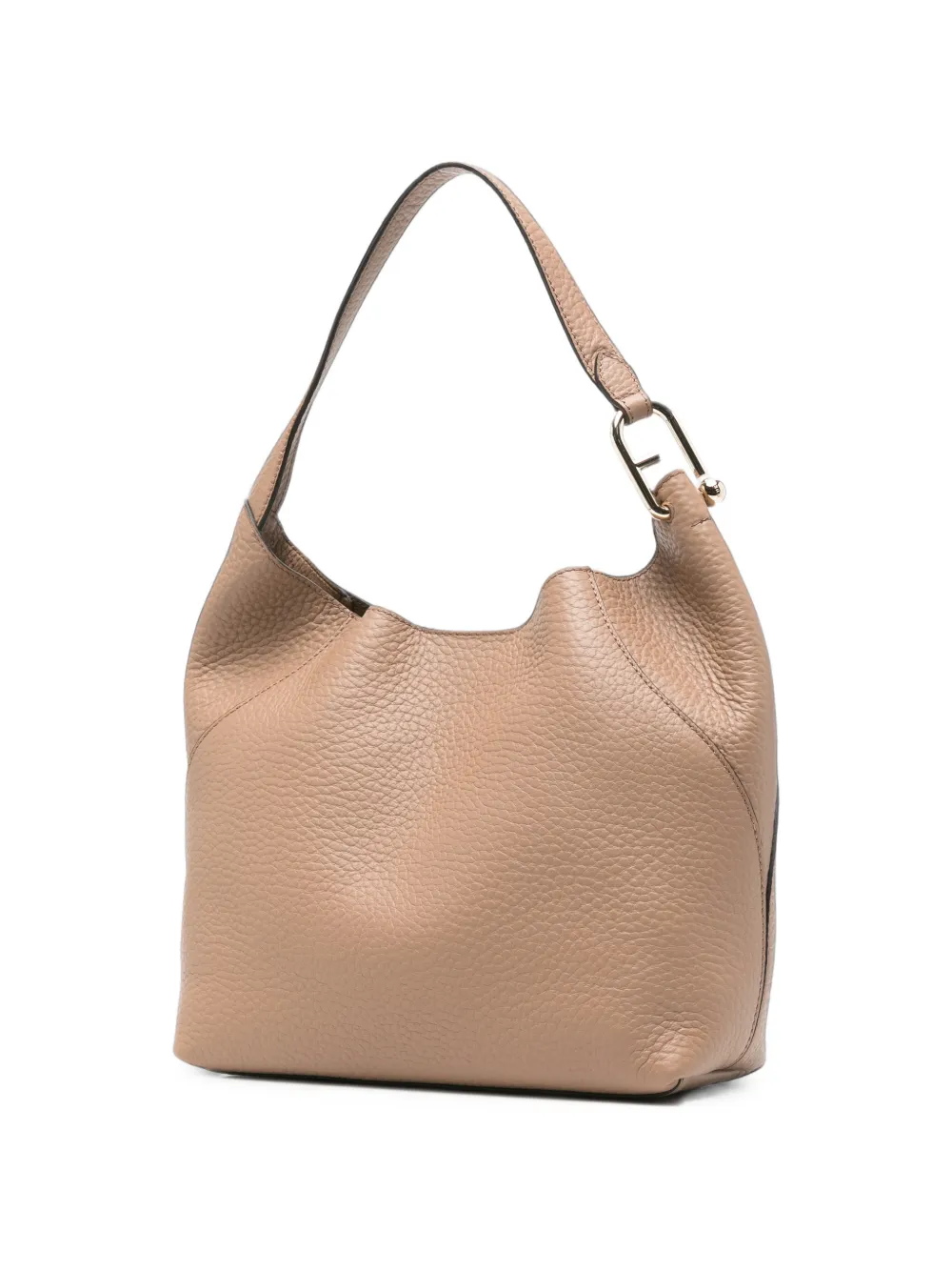Furla Tas van bewerkt leer Beige