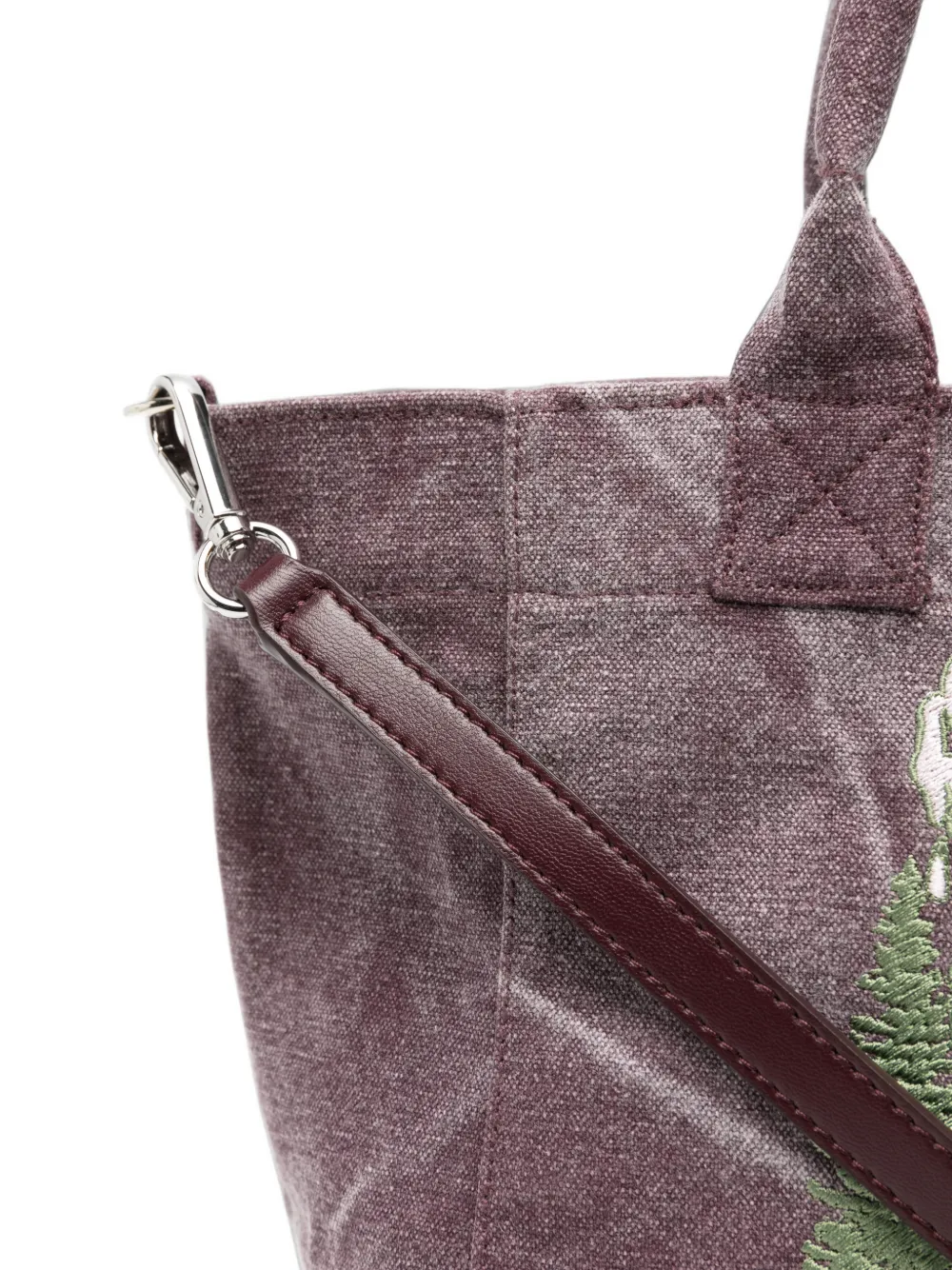 GANNI Shopper met print Paars