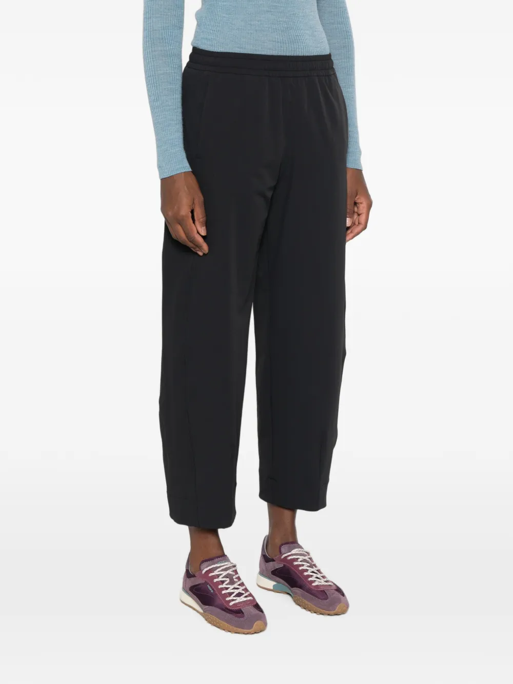 Herno Broek met elastische tailleband Zwart