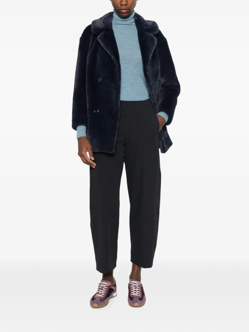 Herno Broek met elastische tailleband Zwart