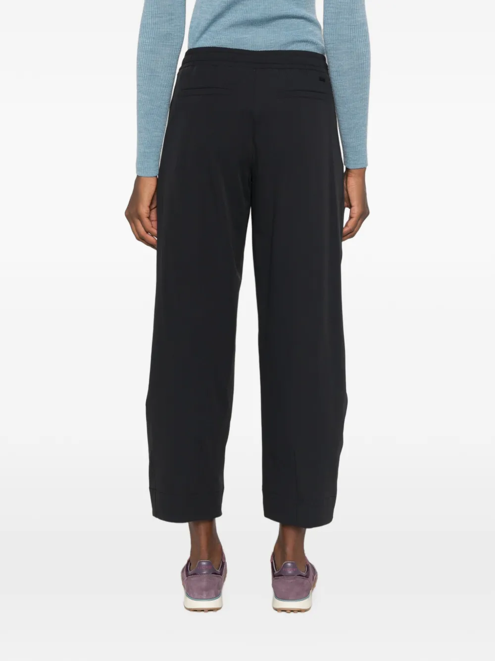 Herno Broek met elastische tailleband Zwart