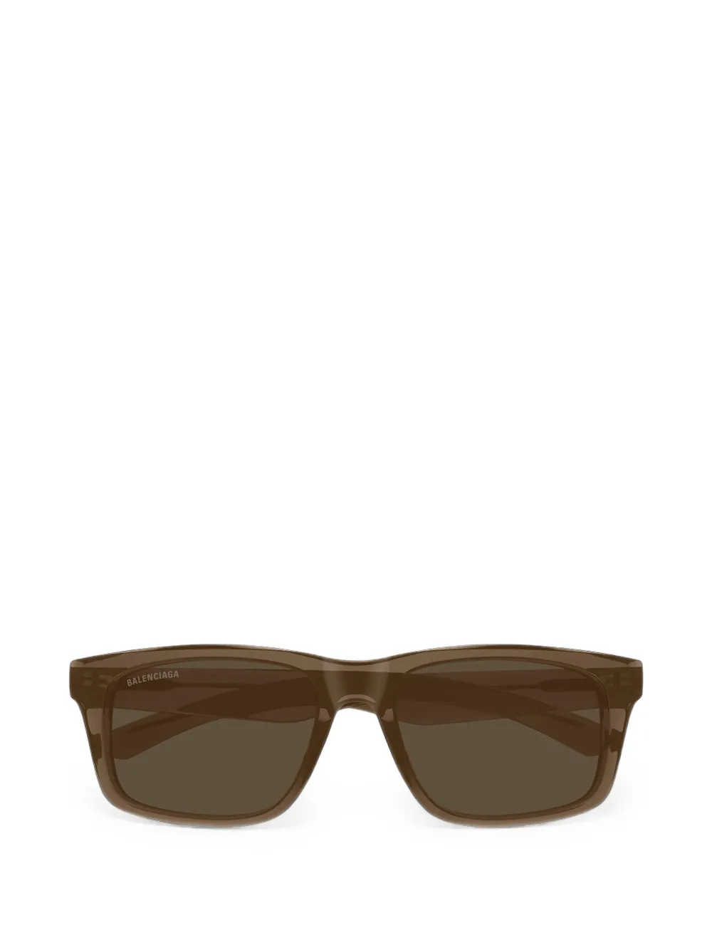 Balenciaga Eyewear Zonnebril met rechthoekig montuur Bruin