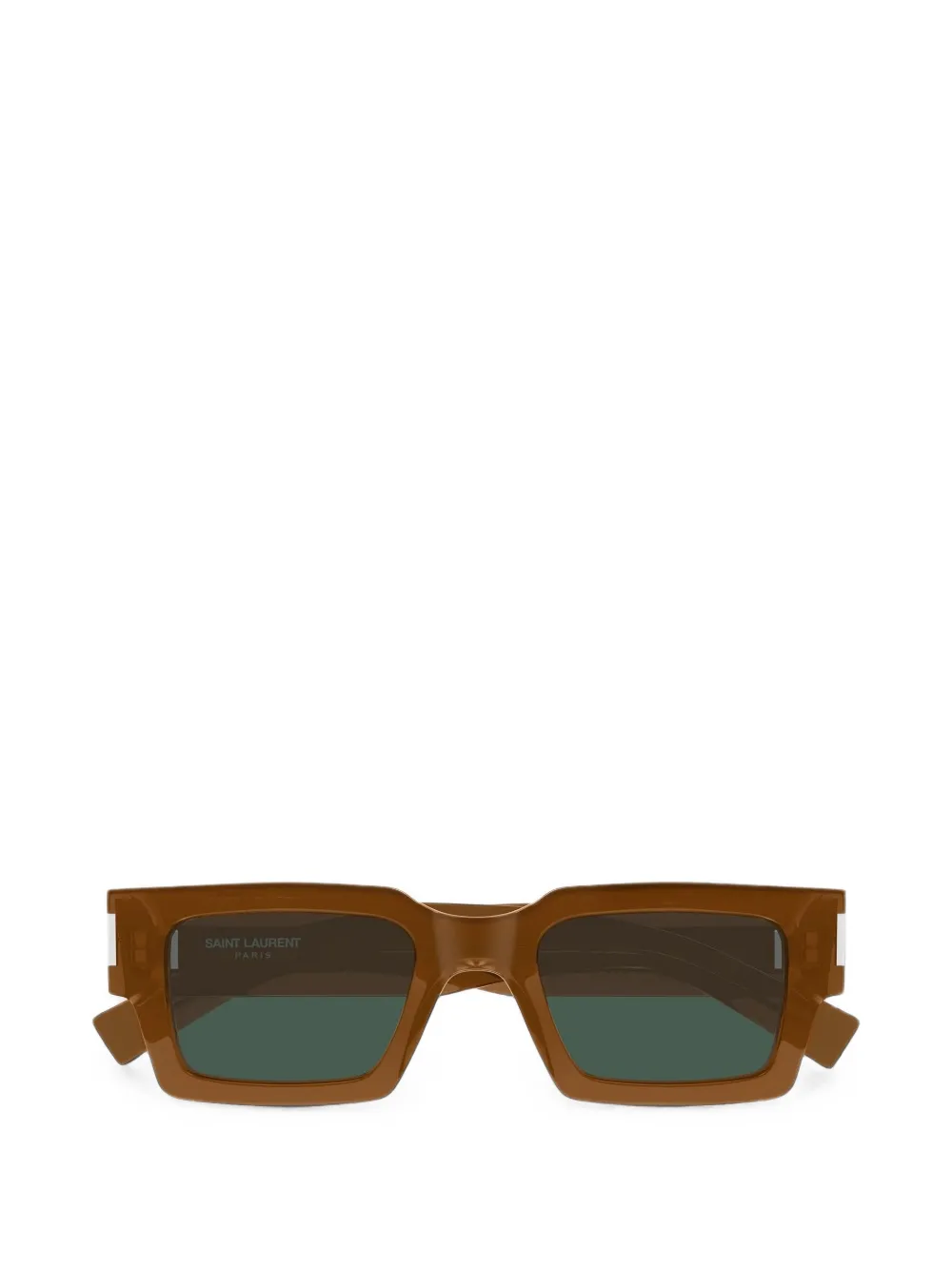 Saint Laurent Eyewear Occhiali da sole rettangolari - Marrone