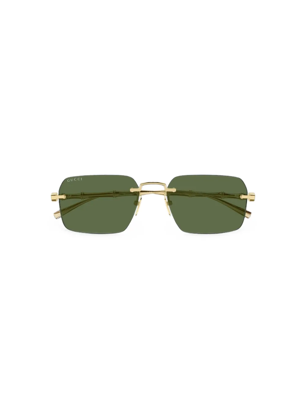 Gucci Eyewear rectangle-frame sunglasses Groen
