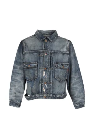 Diesel L-Cobb レザー ボンバージャケット | ブルー | FARFETCH JP
