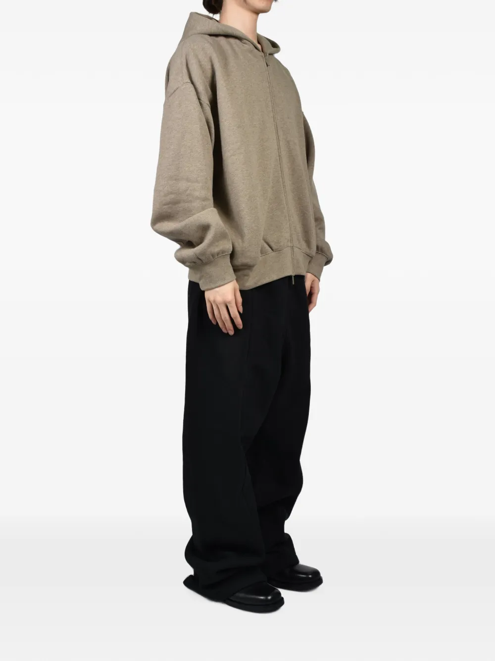 ESSENTIALS zip-up Hoodie | Neutrals | FARFETCH