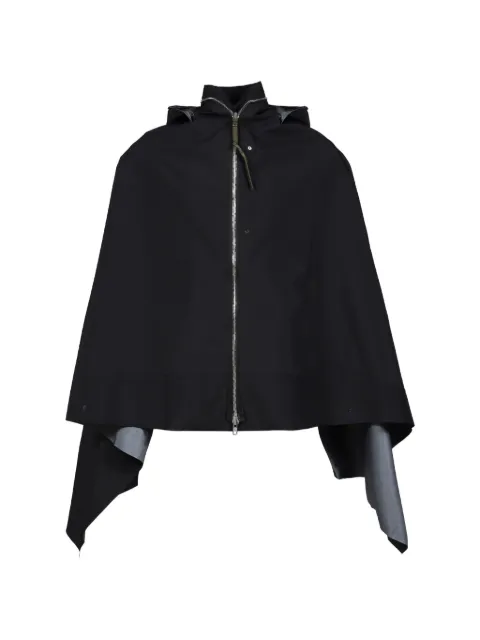 ACRONYM hooded zip-up cape