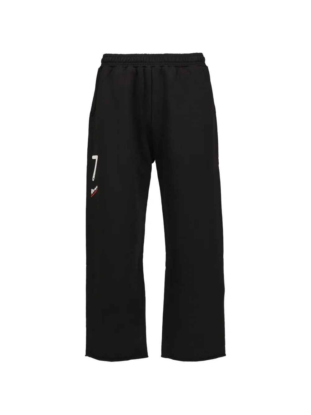 PROTOTYPES logo-print cropped track pants - Nero