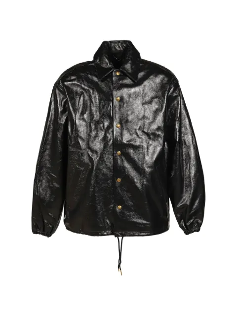 Willy Chavarria leather coach jacket