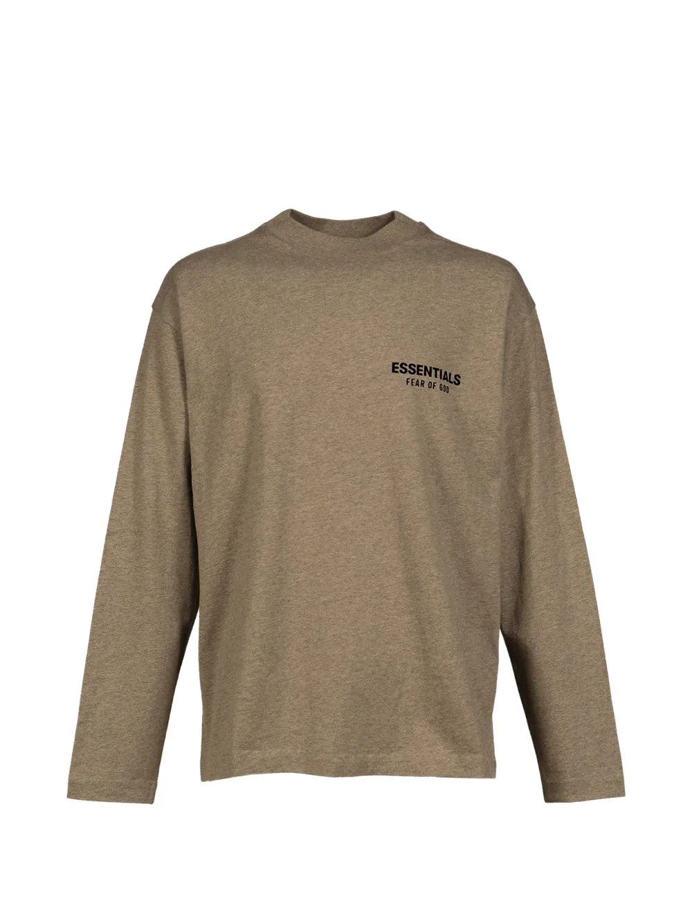 ESSENTIALS Essentials logo-print long-sleeve T-shirt - Toni neutri