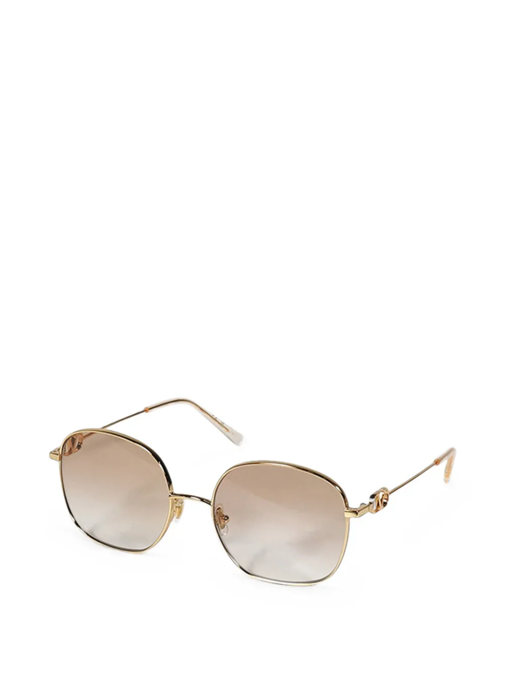 VALENTINO GARAVANI EYEWEAR VLogo zonnebril met geometrisch montuur Goud