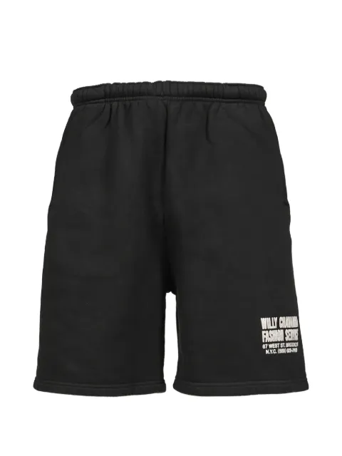 Willy Chavarria Buffalo logo-print shorts