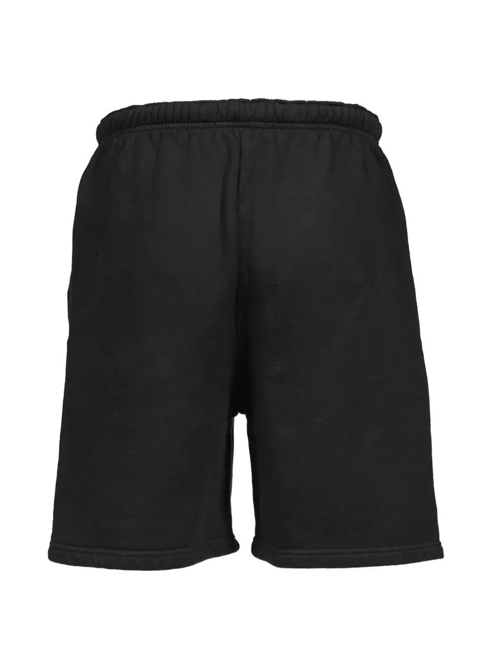Willy Chavarria Buffalo shorts met logoprint Zwart