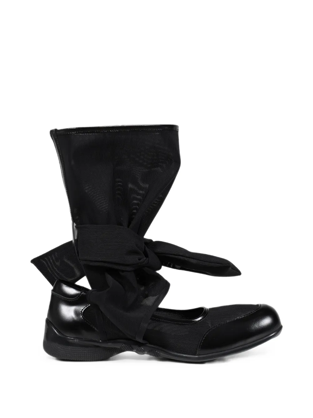 Open YY cut-out ankle boots Zwart