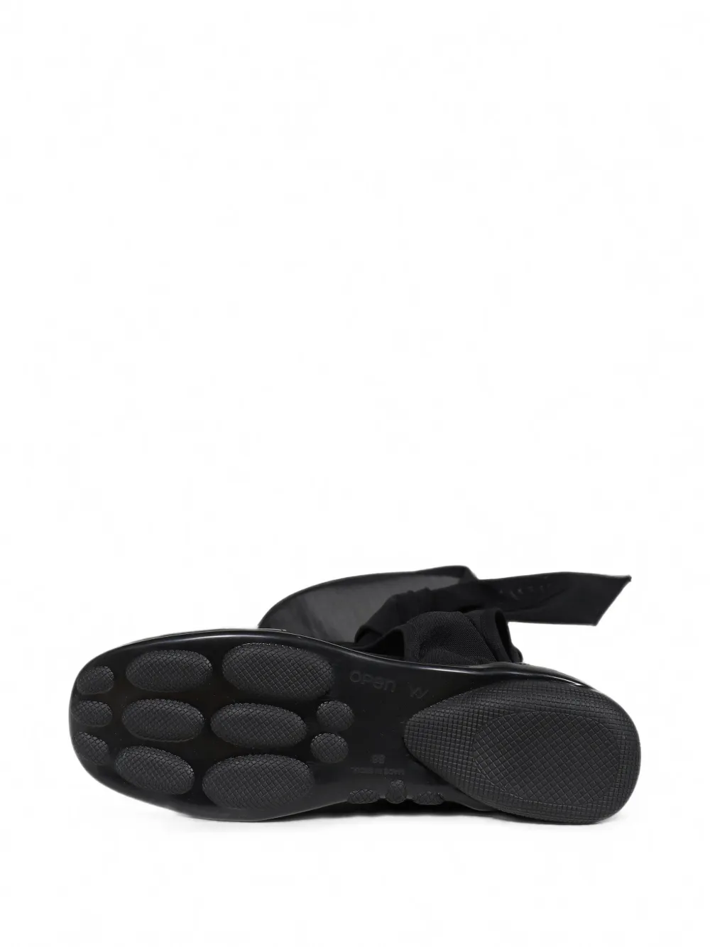 Open YY cut-out ankle boots Zwart