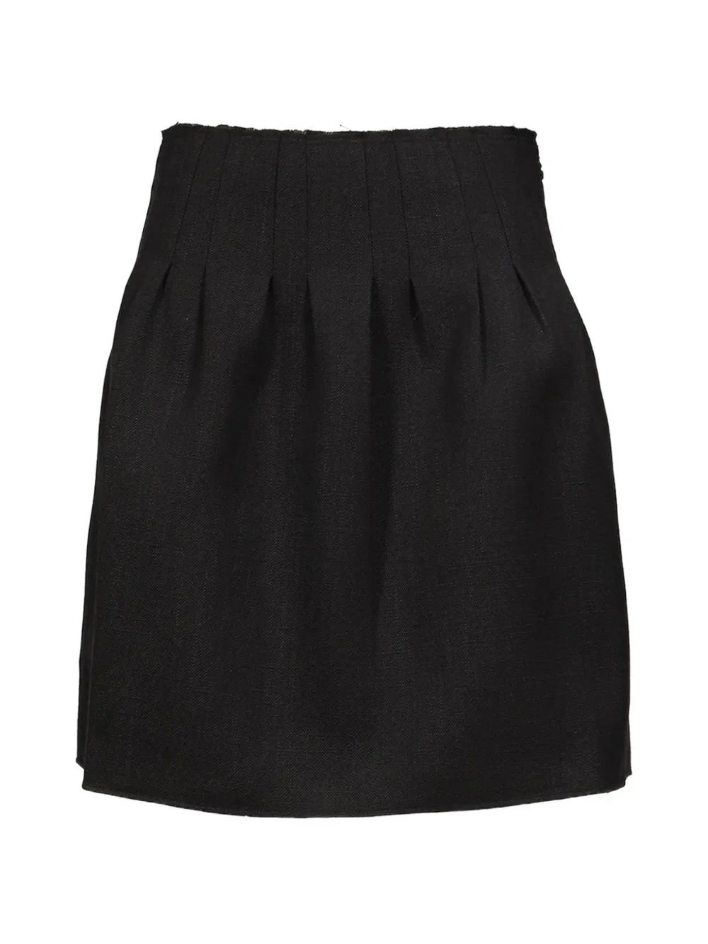 SHUSHU/TONG low-waist pleated mini skirt - Blau