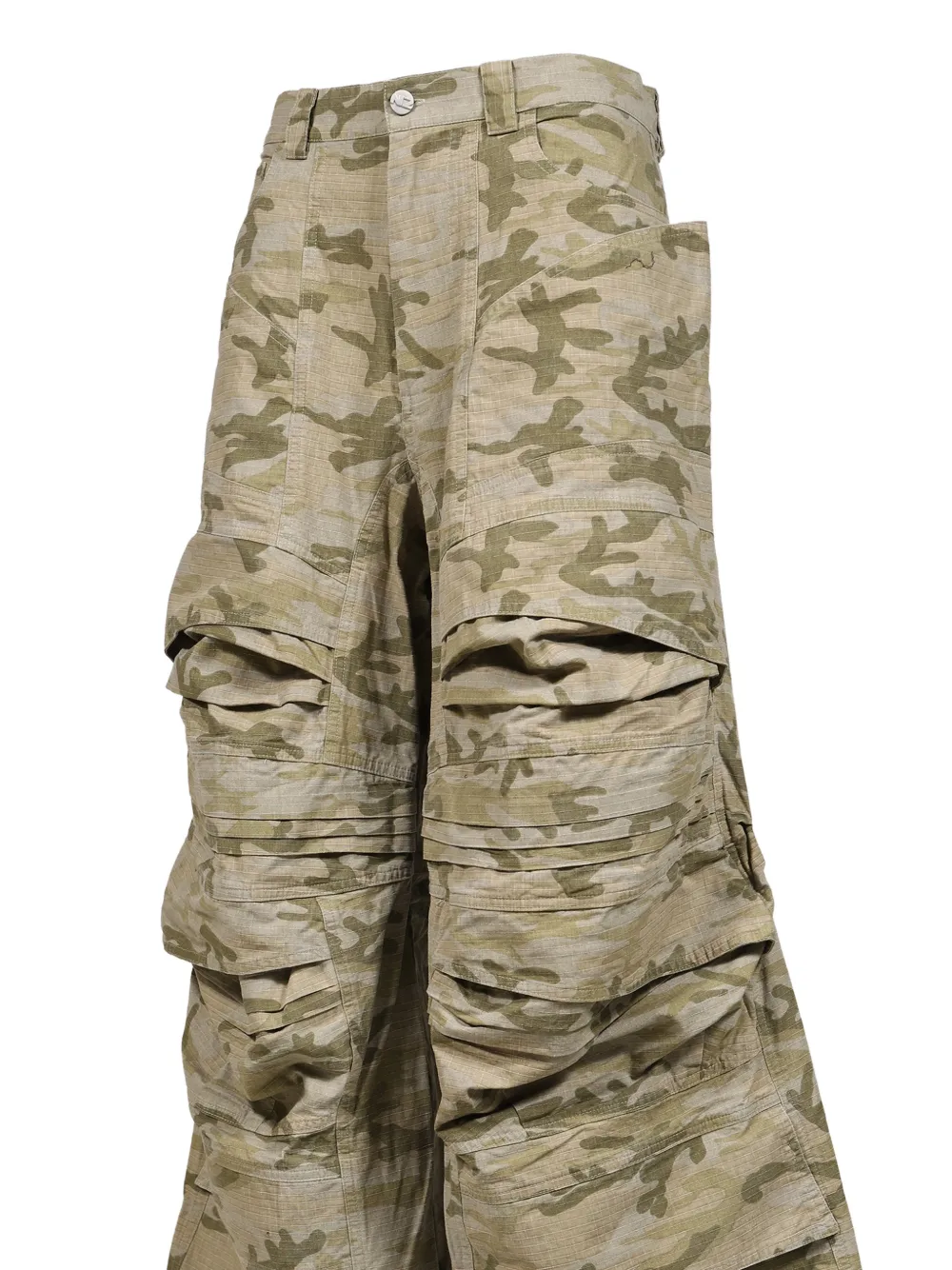 Natasha Zinko Cosmo cargo broek met camouflage print Beige