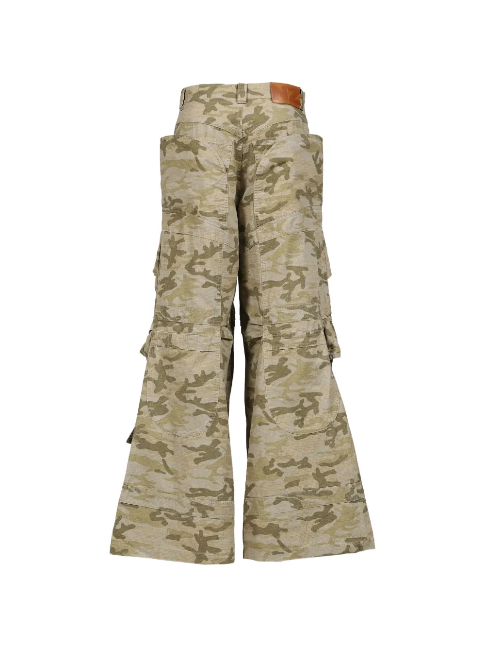 Natasha Zinko Cosmo cargo broek met camouflage print Beige