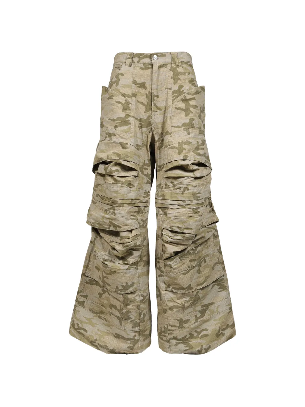 Natasha Zinko Cosmo Camouflage-print Cargo Pants In 뉴트럴