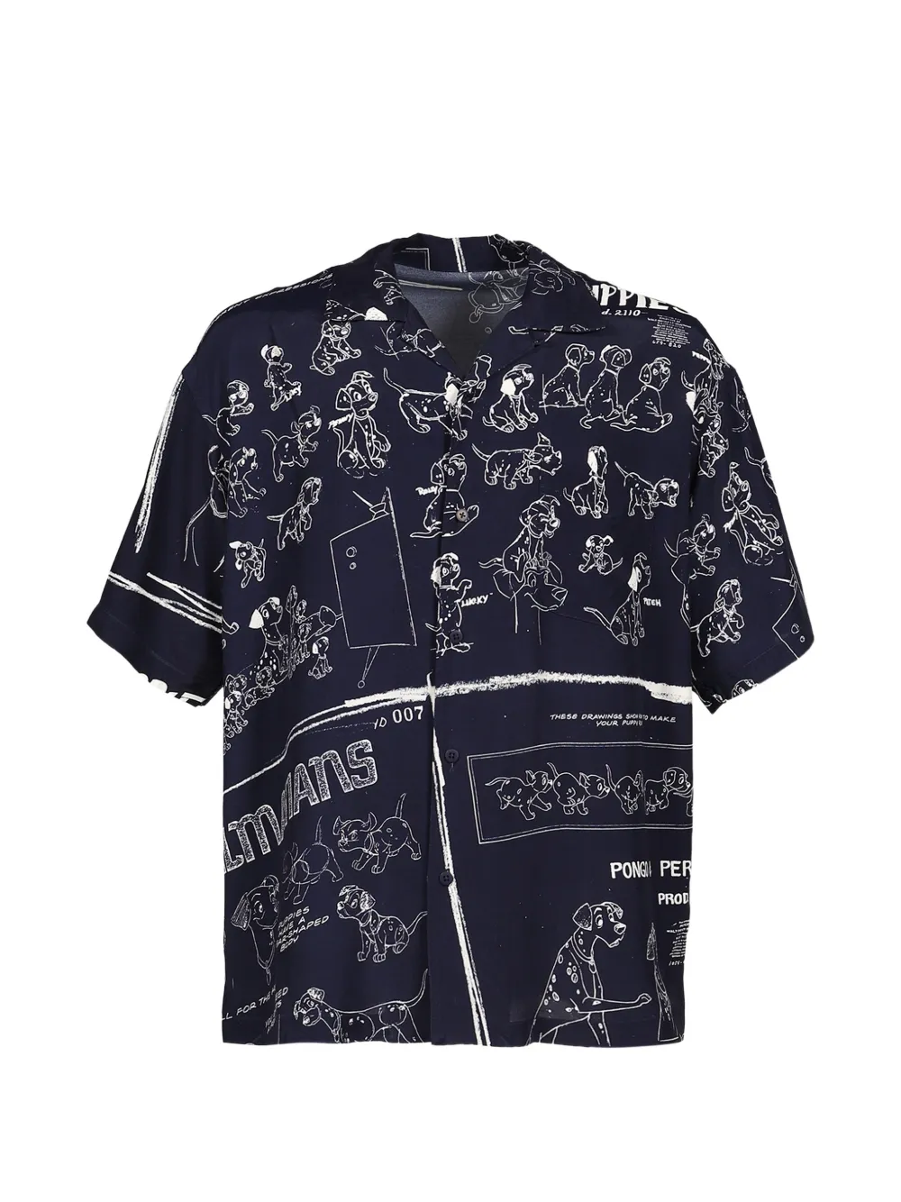 PORTER CLASSIC x Disney 101 Dalmatians Aloha shirt - Blu