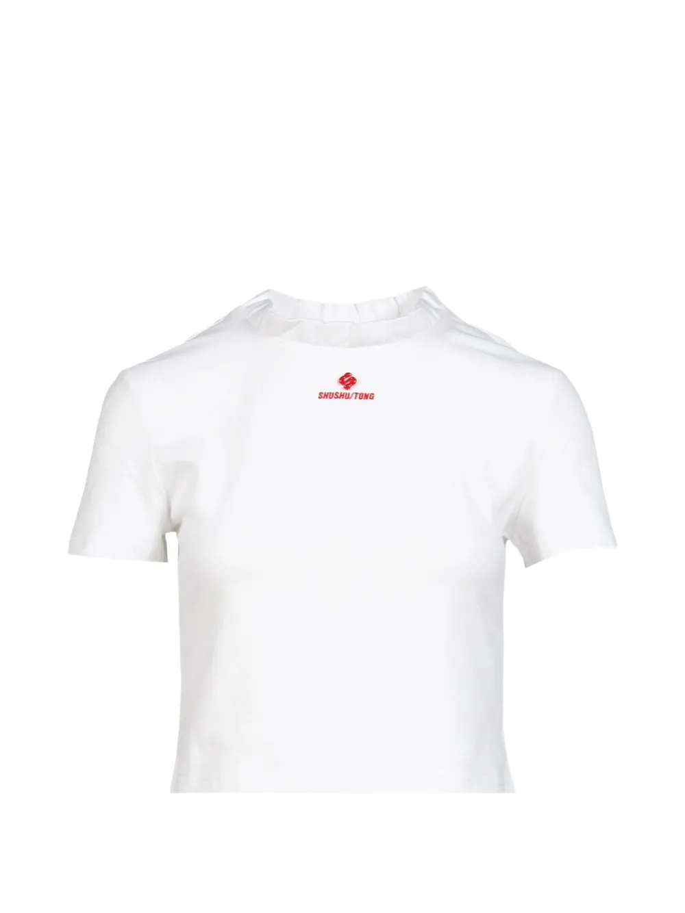 SHUSHU/TONG wave lace collar T-shirt · 8