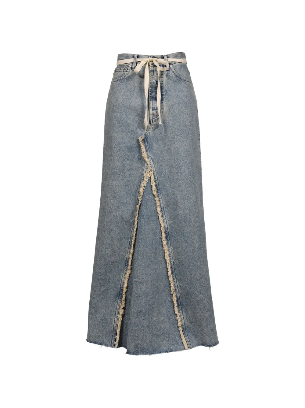 Maison Margiela denim maxi skirt - Blu