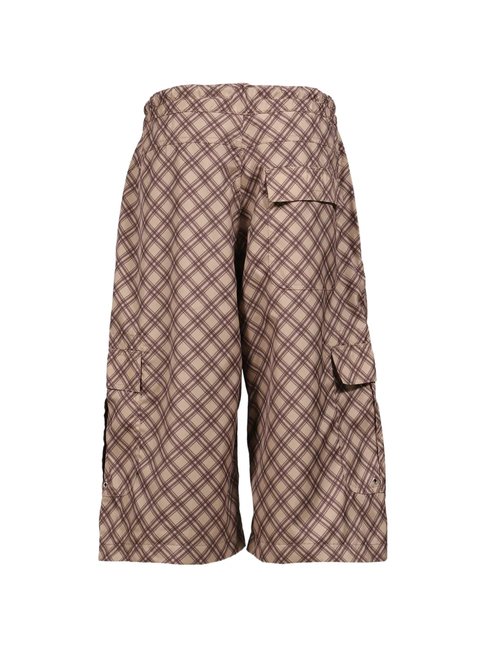 RASSVET Cargo broek met tartan-ruit Bruin