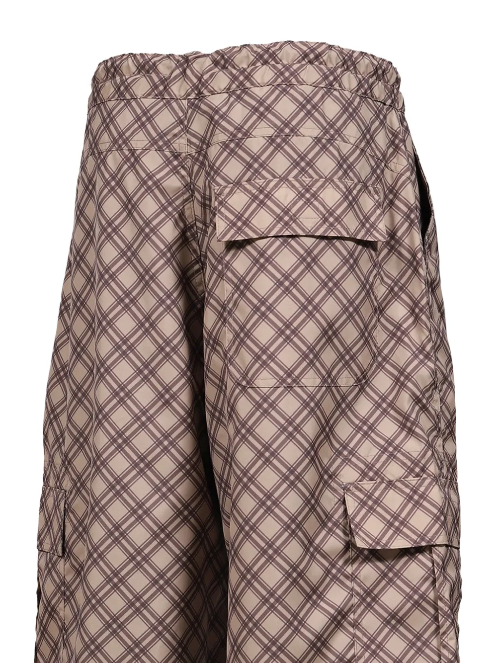 RASSVET Cargo broek met tartan-ruit Bruin