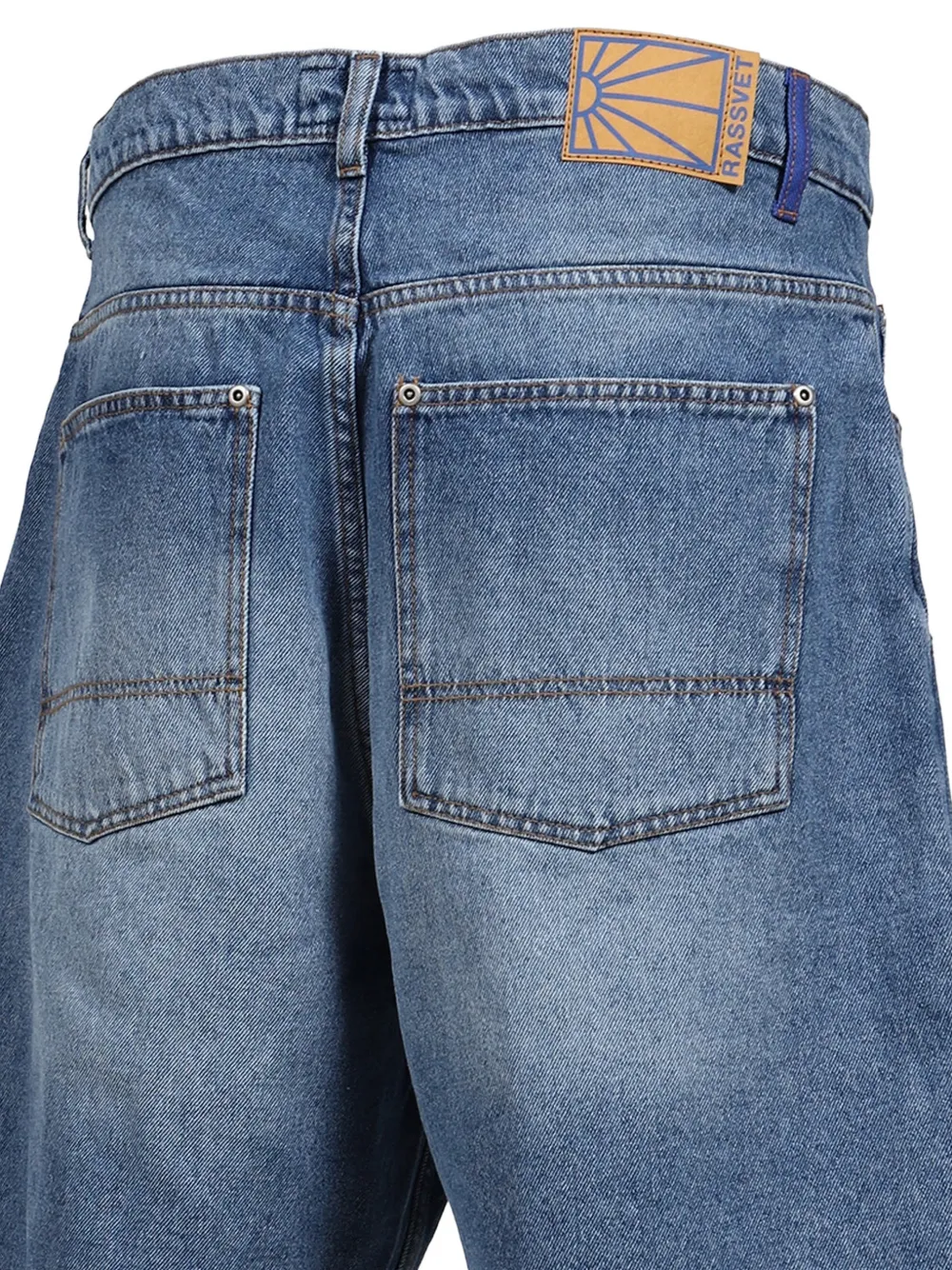RASSVET Baggy shorts met dubbele knie Blauw