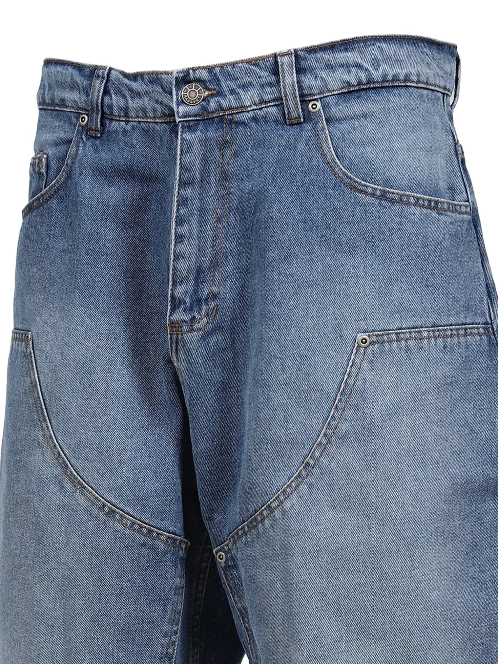 RASSVET Baggy shorts met dubbele knie Blauw