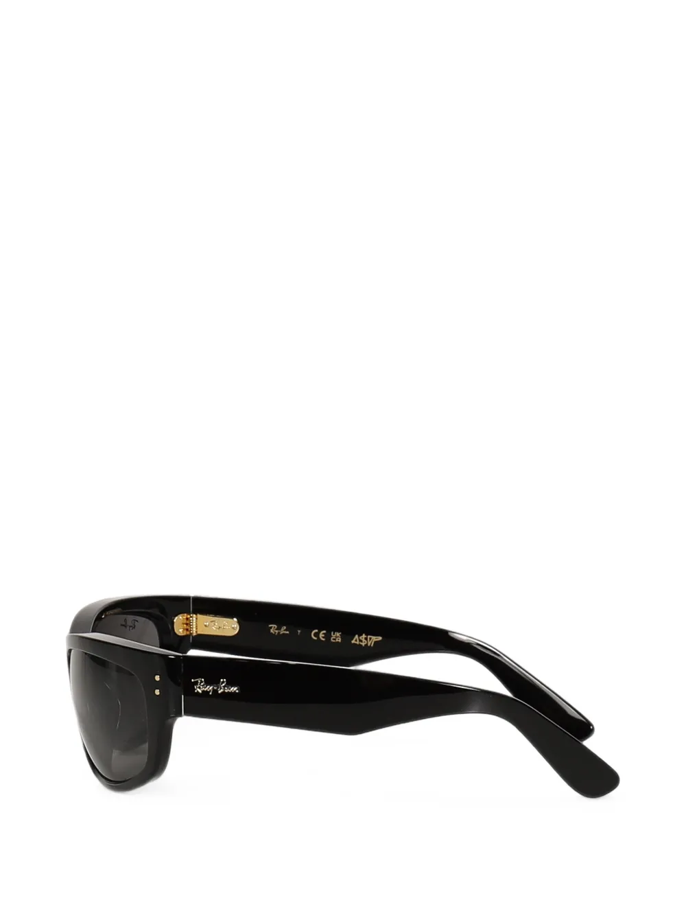 Ray-Ban Mega Balorama zonnebril met rechthoekig montuur Zwart