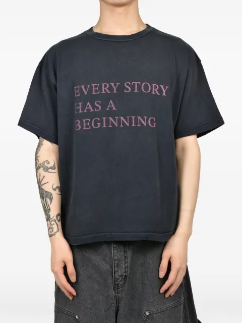 JUN/NAKAYAMA  slogan-print T-shirt