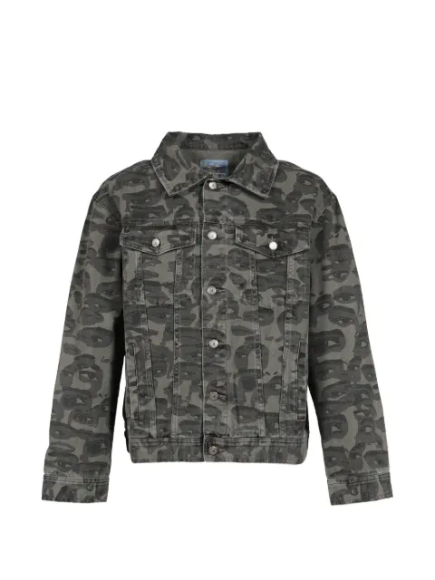 KidSuper chaqueta vaquera con motivo militar