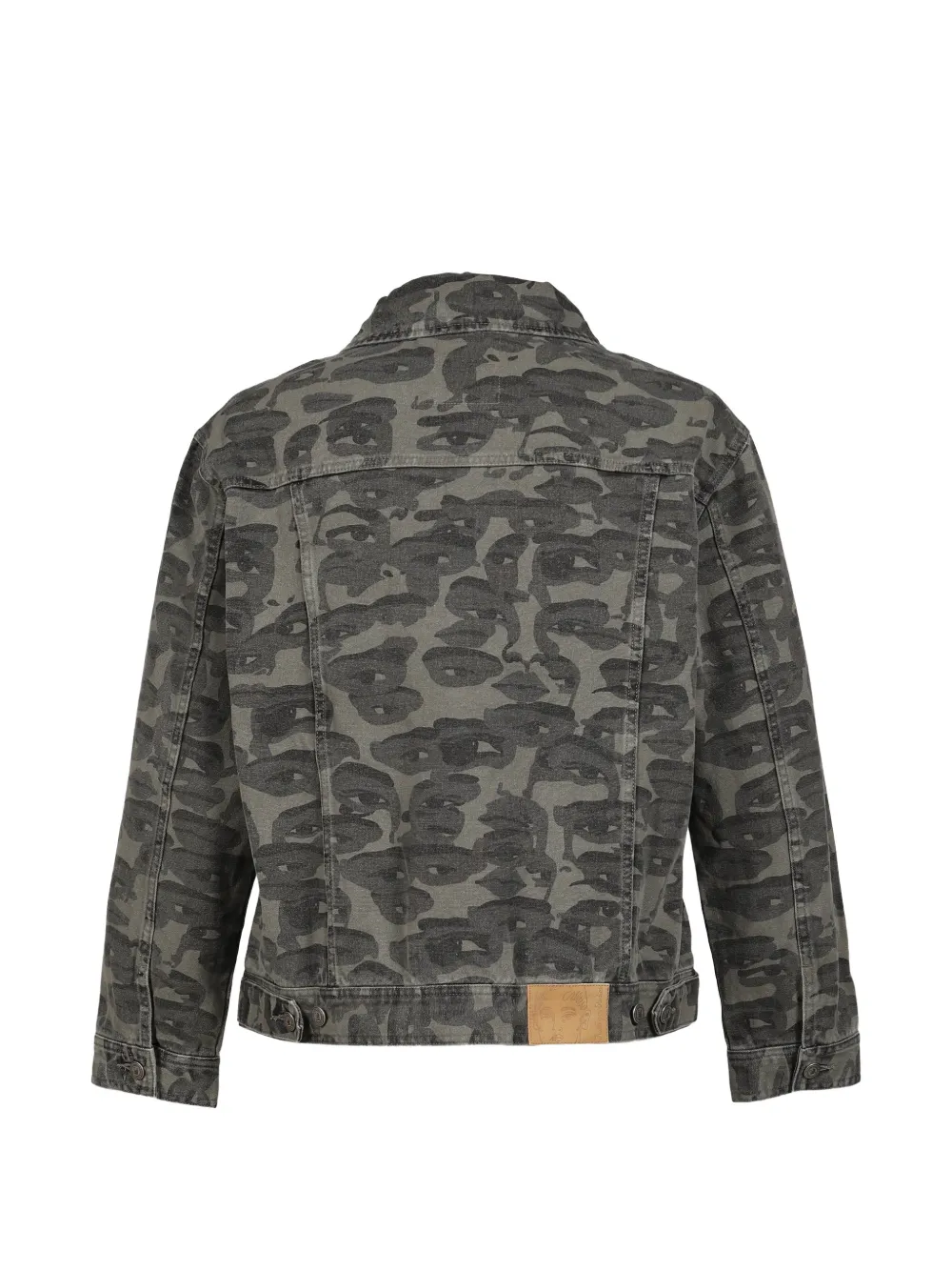 KidSuper Denim jack met camouflage Grijs